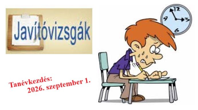 Javítóvizsgák és tanévkezdés